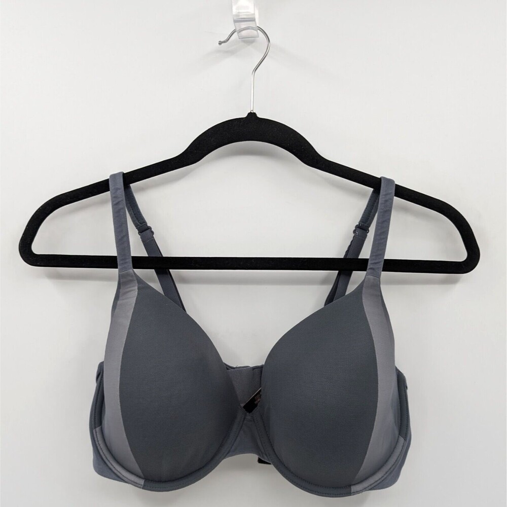 Victoria's Secret Bra Women's 34DD Lavender Gray Lined Perfect Coverage